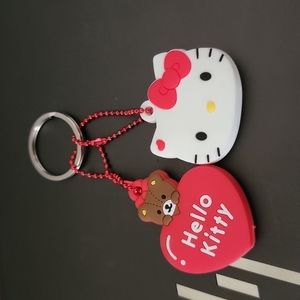 Brand New Saniro Hello Kitty  Keys🔑 Silicon Cover Keychain